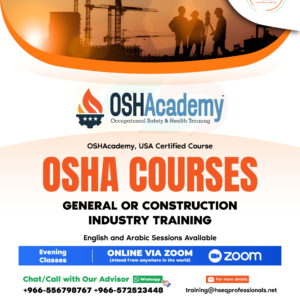OSHA 30 Hours - OSHAcademy USA (English Language)