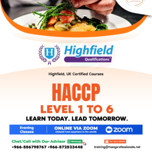 Highfield - HACCP Level 3 - English Language (English / Arabic)