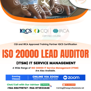 ISO 20000 Lead Auditor (ITSM) IT Service Management (English)