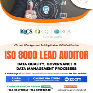 ISO 8000 Lead Auditor Data Quality, Governance & Data Management Processes (English)