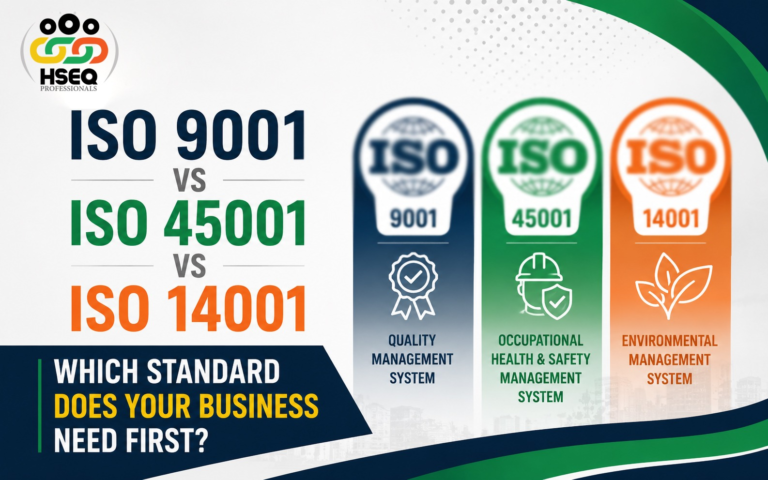 ISO 9001 vs ISO 45001 vs ISO 14001